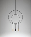 REVOLTA SUSPENSION 2 RINGS 3 LIGHTS - 60 cm